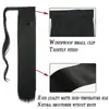Peluca Europea y Americana Cola de Caballo Extensión de Cabello Lacio Velcro Fibra Química Cola de Caballo Peluca Femenina Cola de Caballo Lista para Usar