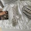 Calcetines de Verano Delgados Lindo Lazo Rizo Estilo Ballet Combinan con Todo para Exterior Calcetines de Media Caña para Mujer Calcetines de Algodón Apilados