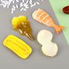 Modelo de sushi tamanho pequeno sushi sashimi camarão yizi sushi culinária japonesa acessórios para brincar de comida bola de arroz arroz