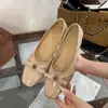 Zapatos Planos de Ballet con Lazo Suave Zapatos Individuales Mujer 2026 Primavera Verano Nuevo Estilo Aumento Oculto Boca Baja Zapatos Mary Jane Mujer