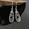 Rong Yu Europa y Estados Unidos comercio exterior caliente 925 plateado plata tallado pendientes ebay Amazon caliente joyería al por mayor
