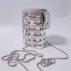 Bolso de Labios Cruzado de Hombro Único Hueco de Moda Bolso Cruzado para Niños Bolso Pequeño de Moda Bolso Versátil de Orejeras de Nicho de Temperamento