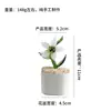 Adornos de Artesanía de Vidrio Zibo Productos de Vidrio Boshan Planta Verde en Maceta Girasol Brote de Frijol Regalo Decoración de Escritorio
