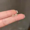 Pendientes Exquisitos y Compactos de Nariz de Cerdo para Mujer, Sencillos y Lindos, Versátiles y Elegantes, Pendientes de Circonita, Pendientes de Nicho Estilo Coreano Ins