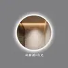 Espejo inteligente redondo para baño montado en la pared hotel anti-vaho con luz pantalla táctil LED espejo redondo para baño