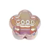 Cuentas de Oso Acrílicas de Colores con Goteo de Aceite Doble Cara Cuentas de Corazón Cadena para Teléfono Móvil con Cuentas Accesorios DIY para Tocados