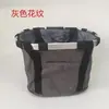 Canasta Frontal para Bicicleta de Montaña, Canasta Desmontable, Canasta Montada en la Parte Delantera, Bolsa de Lona Portátil, Cesta Plegable Impermeable para Verduras, Canasta para Bicicleta