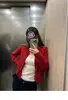 Mermaid_Otoño e Invierno de Gama Alta Suave Cera Tejido Solapa Tricolor Polo Cardigan Chaqueta Suéter para Mujer