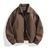 Nueva Chaqueta para Hombre Otoño/Invierno 2026, Chaqueta Juvenil de Cuello Solapa sin Capucha, Cortavientos Deportivo Casual, Chaqueta Versátil