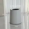 Papelera Redonda de Doble Capa Estilo Nórdico sin Tapa, Cubo de Basura Creativo de Moda para Sala de Estar, Dormitorio, Oficina, Versión Engrosada