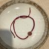 Pulseira de Cristal de Morango Natural Flor de Pessegueiro Corda de Mão Tecida de Obsidiana Par de Namorados Amigas um Par Novo
