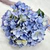 Nova hortênsia artificial 5 cabeça outono cor britânica hortênsia falsa flor casamento arranjo de flores decorativo fundo parede falsa flor atacado