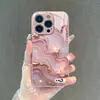 Mais vendido na Europa e América, capa de celular 17Pro cor de ouro rosa com relevo de flor de cerejeira, capa rígida de vidro de cobertura total para iPhone 15
