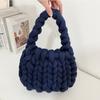 Lana islandesa super gruesa bolsa tejida a mano para manualidades bolsa terminada bolso de mensajero coreano para llevar a mano al por mayor de fábrica para mujer