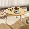 Mesa de té pequeña para ventanal, balcón, dormitorio, tatami o como escritorio bajo; Diseño moderno y sencillo