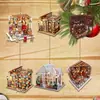 Casa de Muñecas Nueva Transfronteriza Estantería Creativa Adornos Colgantes Decoraciones de Casa de Jengibre Acrílicas Adornos Navideños Huecos
