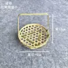 Recogedor de bambú, cesta para guardar bollos al vapor, cesta de bambú, cesta de bambú, cesta para lavar y escurrir verduras, cesta para lavar arroz, cesta para frutas, cesta pequeña