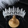 Diadema nupcial europea y americana de lujo con circonitas y diamantes completos, accesorios para el cabello con temperamento, diseño de vestido de novia, corona para la cabeza al por mayor