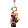 Produto Acabado Sino de Casca de Fruta Natural, Acessório de Bolsa Estilo Floresta, Sino dos Ventos Souvenir Turístico com Cenário de Montanha Curativo, Enfeite de Pendurar Cultural e Criativo