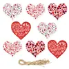 Etiquetas Decorativas para Fiesta de San Valentín Europeas y Americanas, Colgantes de Corazón Decorativos para Ambiente Romántico de Fiesta de San Valentín