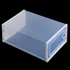 Caja de almacenamiento transparente para zapatos de bloques de construcción, artículos para el hogar, plástico simple a prueba de polvo, organizador de almacenamiento, zapatero, venta al por mayor