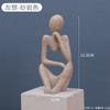 Pensador Resina Mini Figura Abstrata Artesanato Ornamentos Escandinavo Decoração Estante Escritório Presentes Empresariais