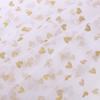 Nueva Tela de Malla con Forma de Corazón y Polvo Dorado Brillante Caja de Regalo Decorativa para San Valentín Vestido de Princesa Corazón Durazno Corazón Malla 1cm