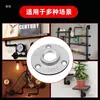 Flange de base de rosca interna para tubo de água galvanizado de ferro fundido retrô de 4 minutos, junta de parede, decoração de canto, fixação de 6 minutos