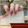 Custom Wear Armor Sweet Cool Chain Drill Manicure Peças Pérola Francesa Suave Branco 24 Peças Encaixotado
