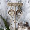 Pendientes bohemios con colgante de sol caliente, luna y estrellas para comercio exterior transfronterizo.