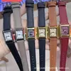 Atacado Dropshipping Nova Moda Luxo Leve Retrô Quadrado Cinto Relógio Feminino High-End Estilo Coreano Nicho Feminino Relógio de Quartzo