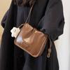Bolso de Mujer 2026 Nuevo Estilo Bolso Cruzado Otoño e Invierno Bolso Cubo Diseño de Nicho Bolso de Alta Gama Bolso de Hombro Retro Fruncido