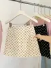 Elegante y versátil falda de lunares para mujer, colección de verano 2026, de cintura alta, adelgazante y favorecedora para figuras petite, corta y ajustada