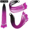 Pelucas de Cola de Caballo Dreadlock Estilo Europeo y Americano al por Mayor para Niños, Pelucas de Gomas Elásticas de Colores, Trenzas Boxeadora de Colores de Fibra de Alta Temperatura