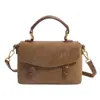 El más fácil de combinar Bolso Bandolera Retro Casual Tipo Sillín para Mujer 2025 Invierno Nuevo Estilo Extranjero de Gama Alta Bolso Exquisito de Hombro Cruzado