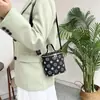 2026 Nuevo Bolso de Cadena con Patrón de Diamantes Transfronterizo para Mujer, Bolso de Hombro de Moda Vintage, Bolso Cruzado Versátil, Bolso de Mano Tipo Caja
