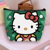 Bolsa Portátil de Almacenamiento Estudiantil Hello Kitty, Bolsa de Maquillaje para Niñas, Bolso de Mano de Alta Gama de Gran Capacidad, Gran Venta