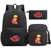 Mochila Nova de Verão 2022 Harajuku Anime Estudante Casual Casual Mochila Escolar Grande Capacidade Conjunto de Três Peças