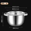Bacia de Banha de Aço Inoxidável com Duas Alças Grande Capacidade Tambor de Armazenamento de Óleo Bacia Tambor de Óleo com Tampa Cozinha Grande Tanque de Banha com Filtro