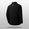Camiseta de Manga Longa Respirável com Meio Zíper para Esportes Moletom Fitness Treinamento Corrida ao Ar Livre Secagem Rápida Camada Base 611183