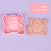 Molde para Galletas 3D Serie Rana Linda, Cortador Estampador de Galletas DIY Realista, Material Seguro, Fácil de Limpiar