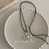 Colar Estrela Paraíso da Maçã Design de Nicho Trançado Fofo Versátil High-End Par Casal Melhor Amigo Joia para Clavícula