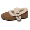 Zapatos de Mujer de Suela Gruesa, Estilo Nuevo, para Exteriores, Tallas Grandes, Zapatos para Conducir, Zapatos de Algodón Peludo de Fondo Plano, Invierno 2026