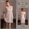 Hermoso Camisón de Encaje Nuevo de Verano para Mujer con Ribete de Encaje y Copas, Dulce Camisón de Malla