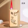 Celebridad Cibernética Rockero Cortavientos Inflable Encendedor Cinturón de Metal Cuerpo en Relief Encendedor de Cigarrillos Encendedor Regalo para Hombres