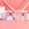 Bolsas Pequenas de Primavera e Verão para Mulheres 2024 Novo Estilo Coreano Bolsa Quadrada Pequena Transparente de Gelatina Bolsa Transversal Mini Simples para Meninas
