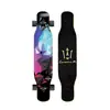Skate Longboard de 44 Pulgadas para Principiantes, Hombres y Mujeres, Adultos, Tabla de Baile Doblemente Curva Profesional, Monopatín de Cuatro Ruedas de Madera de Arce para Jóvenes