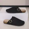 Os Calçados Birkenstock São Simples e Modernos, Essenciais para Pessoas Preguiçosas, Chinelos Masculinos para Uso Externo, Antiderrapantes, Antiodor, com Solado Grosso, Meio Chinelo, Calçados Fechados para o Dia a Dia