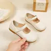 Novedades de Primavera y Otoño Zapatos Negros de Cuero Versátiles para Bebé Zapatos Suaves para Caminar Bebé Zapatos de Princesa para Niñas Zapatos Simples para Niños