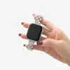 Para S10 Apple Watch com Gotas d'Água e Diamantes Liga de Metal iwatch applewatch SE Pulseira de Metal